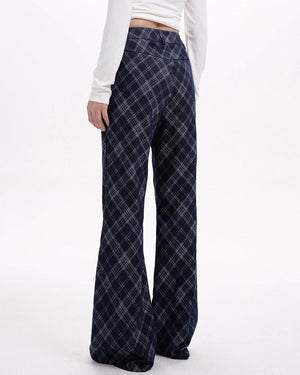 Skippin' School Blue Plaid Pants