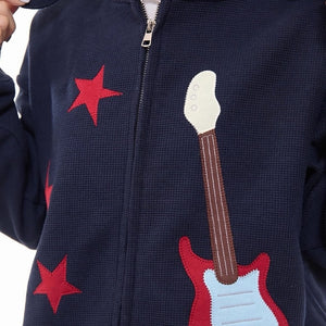 Bunny Ears Hoodie with Guitar Patch