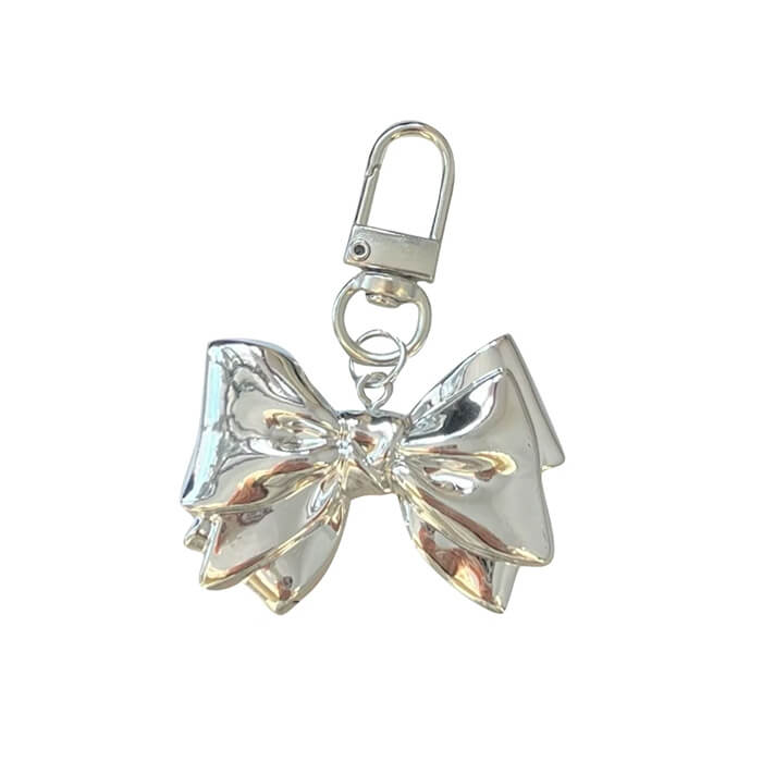 Coquette Aesthetic Bow Keychain