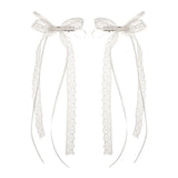 Coquette Aesthetic Lace Hair Bow Clip