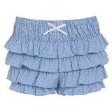 Coquette Ruffle Layered Gingham Shorts