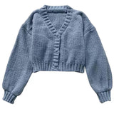 Danish Pastel Cropped Cardigan