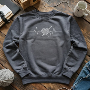 Crochet Heartbeat Sweatshirt
