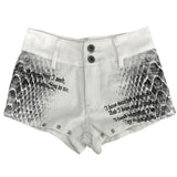 Emo Phase Denim Mini Shorts