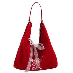 French Summer Striped Sack Bag