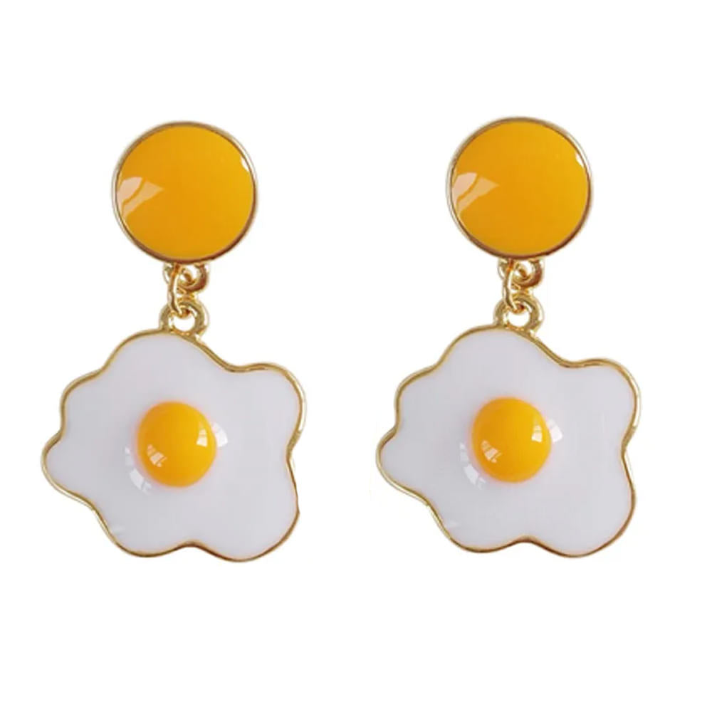 Fried Egg Earrings