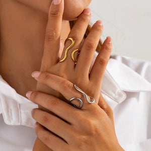 Infinity Twist Oversized Ring