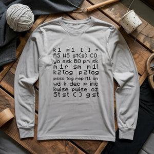 Knitting Code Long Sleeve T-shirt