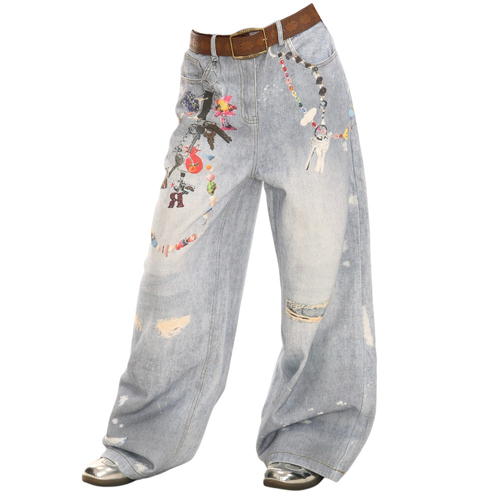 Lucky Trinket Wide-Leg Jeans