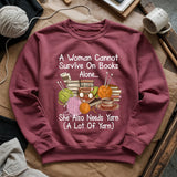 Books & Yarn Lover Sweatshirt