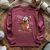 Fa-la-la Knitting Sheep Long Sleeve T-shirt