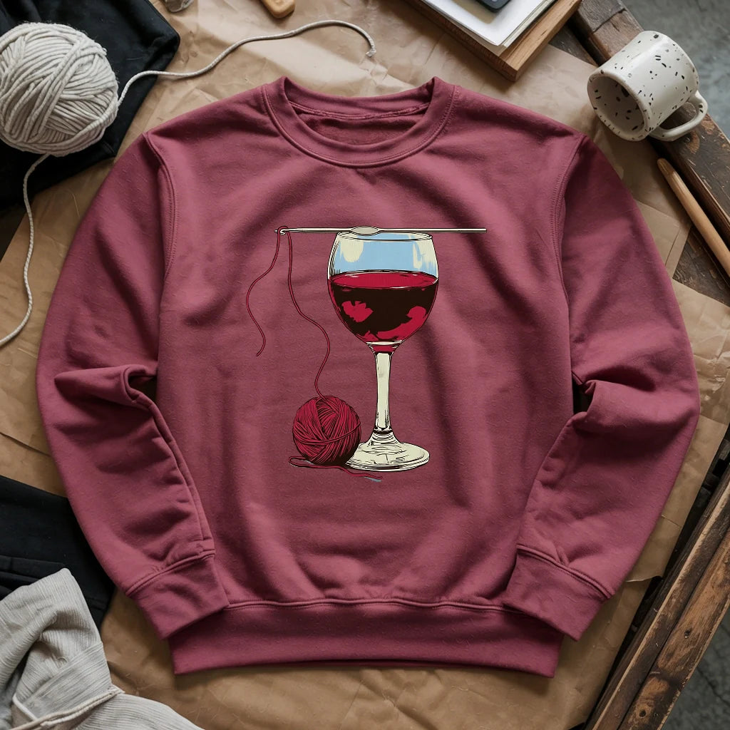 Wine And Yarn Sweatshirt