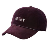 No Way Cord Baseball Cap