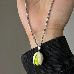 Pistachio Pendant Necklace