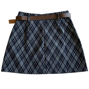 Library Crush Argyle Mini Skirt