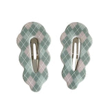 Perfectly Preppy Plaid Hair Clips