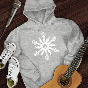 Guitar Snowflake Hoodie