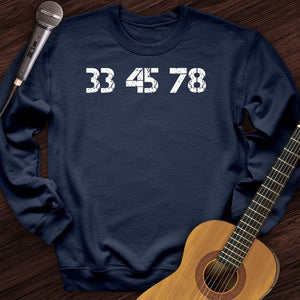 33-45-78 RPM Turntable Crewneck
