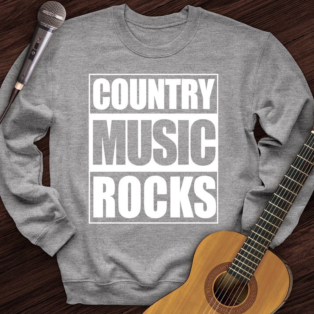 Country Music Rocks Crewneck