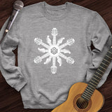 Guitar Snowflake Crewneck