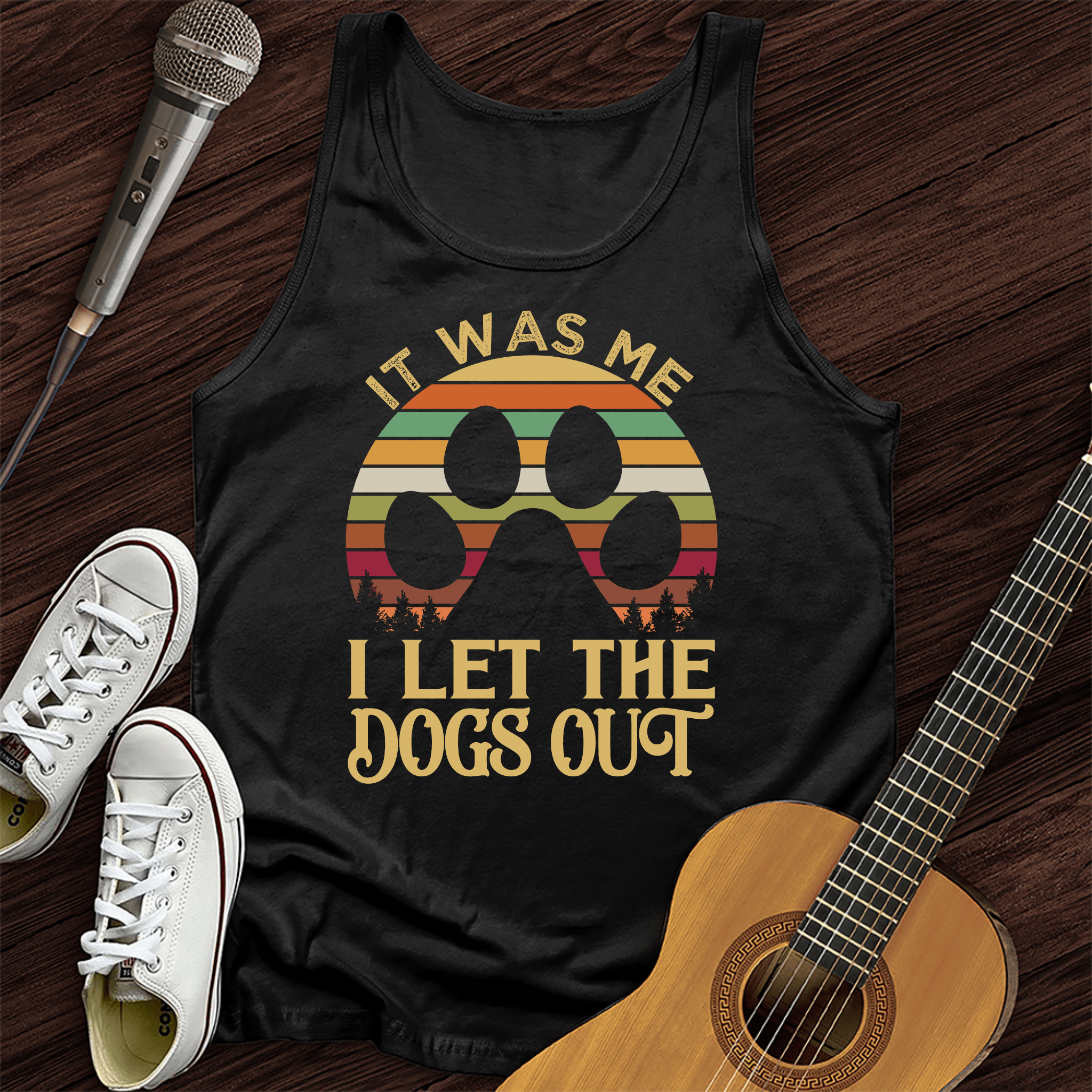 I Let The Dogs Out Tank Top