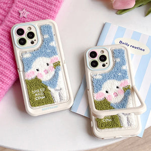 Sheep Embroidered iPhone Case