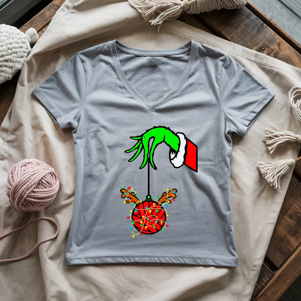 Hook the Halls Lady V-neck