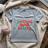 Knitting Spirits Lady V-neck