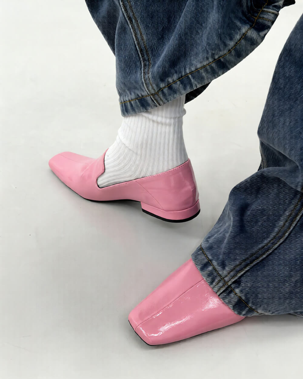 Dancing Life Square Toe Flat Loafers