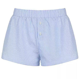 Soft Striped Lounge Shorts