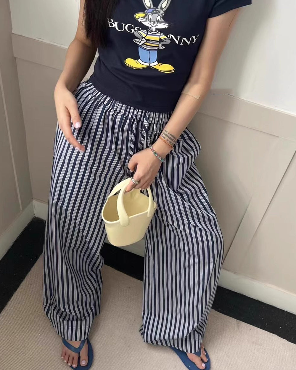 Casual Friday Striped Pants