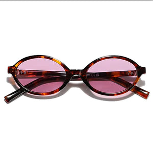 Tinted Lens Oval Sunglasses