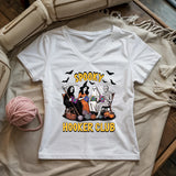 Spooky Crochet Club Lady V-neck