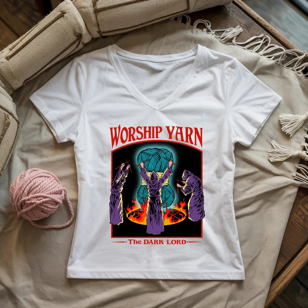 Worship Yarn Lady V-neck