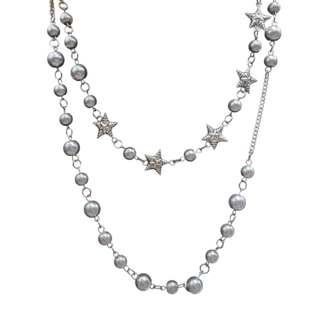 Y2K Star Layered Necklace