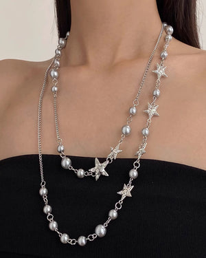 Y2K Star Layered Necklace