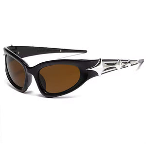 Y2K Futuristic Star Sunglasses
